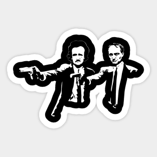 Edgar Allan Poe Charles Baudelaire Pulp Fiction Sticker